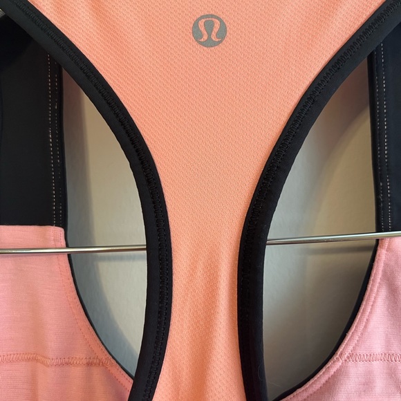 Vibrant pink and black Lululemon top size 10 - Picture 6 of 6